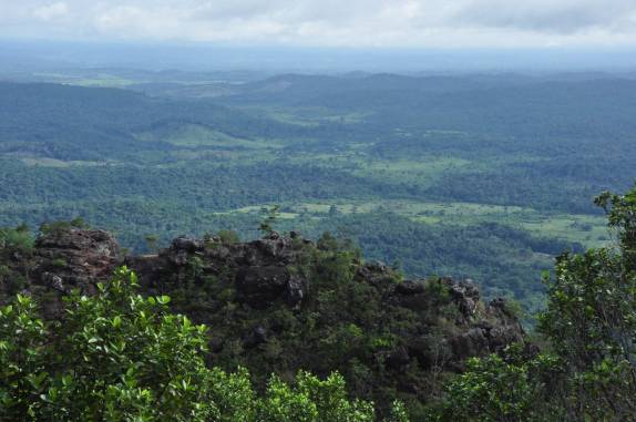 Vista do alto da Serra do Tepequem, no norte de Roraima